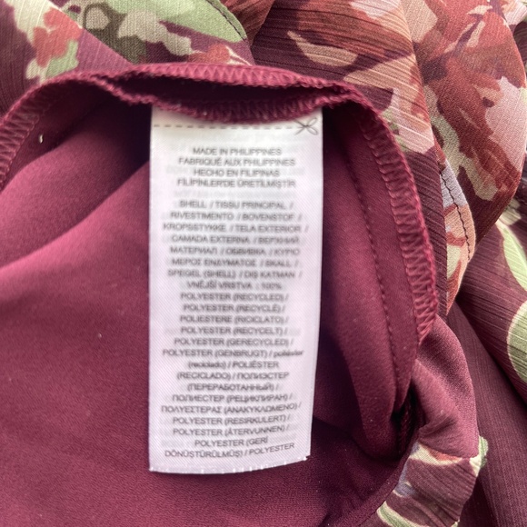 Floral Chiffon Tiered A-Line Skirt - Picture 10 of 10